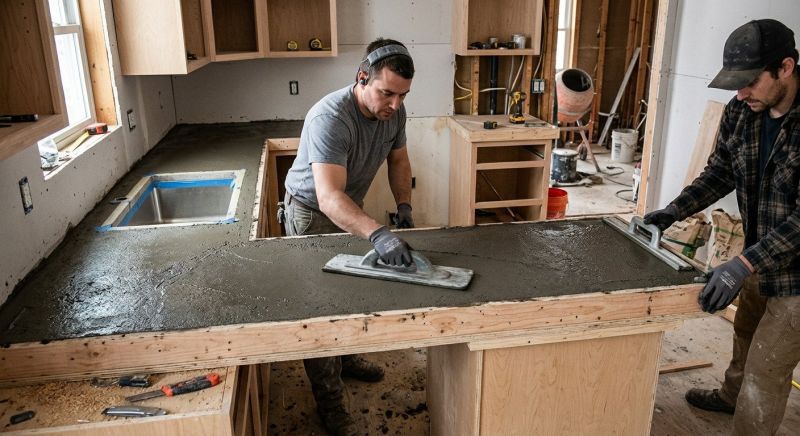 Cement Countertop Installation in Santa Rosa, CA